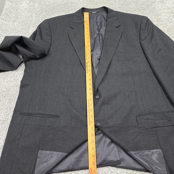 Oak Hill Sport Coat Mens 54R Gray 2 Button Single Vented Wool Formal Wedding - Picture 12 of 14
